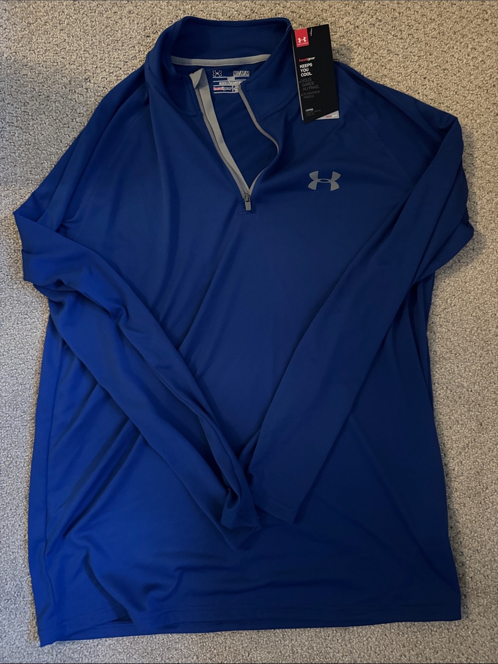 Under Armour Royal Blue Quarter-Zip Performance Jacket